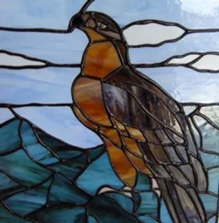 Stained Glass Bird Image